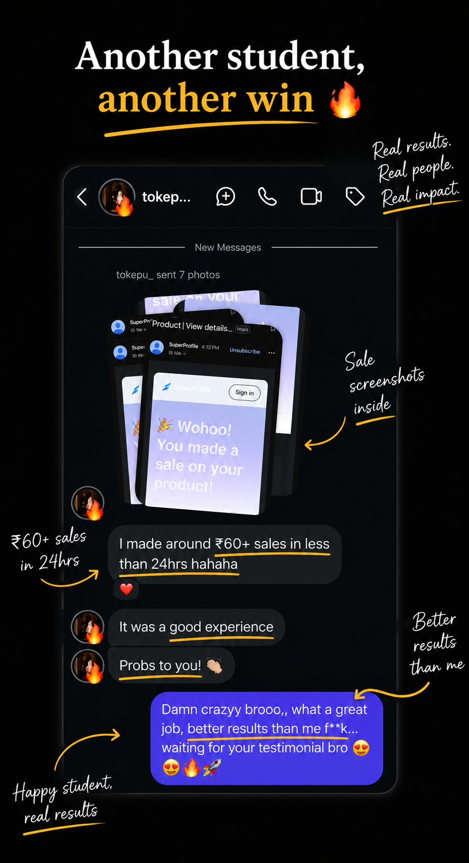 Student success screenshot 1